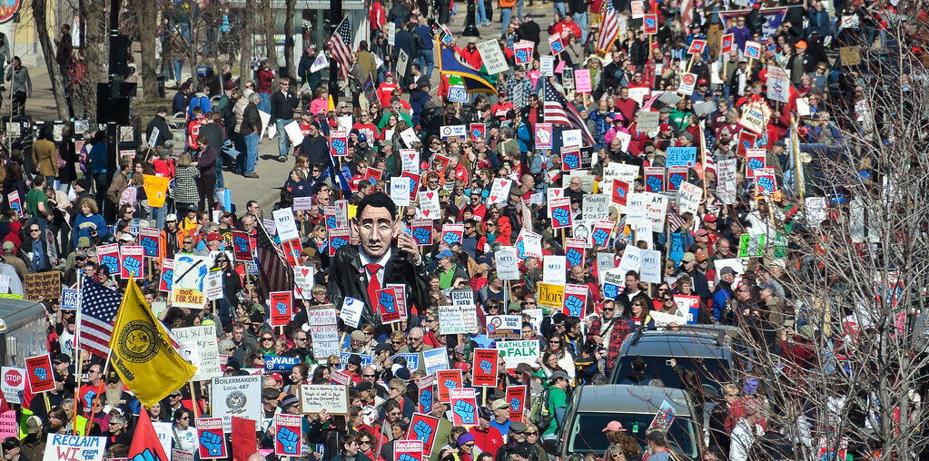 Crowded rally