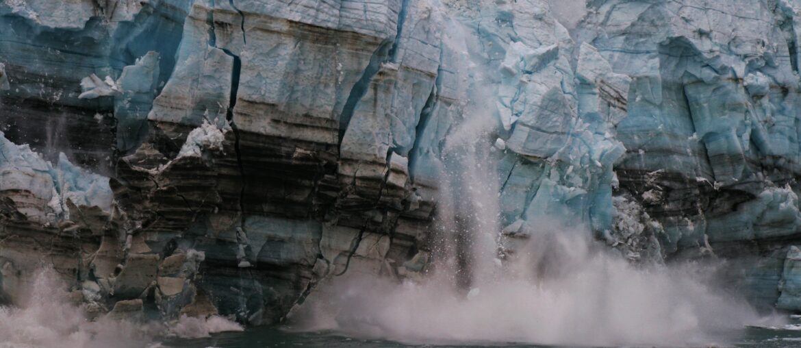 Calving glacier